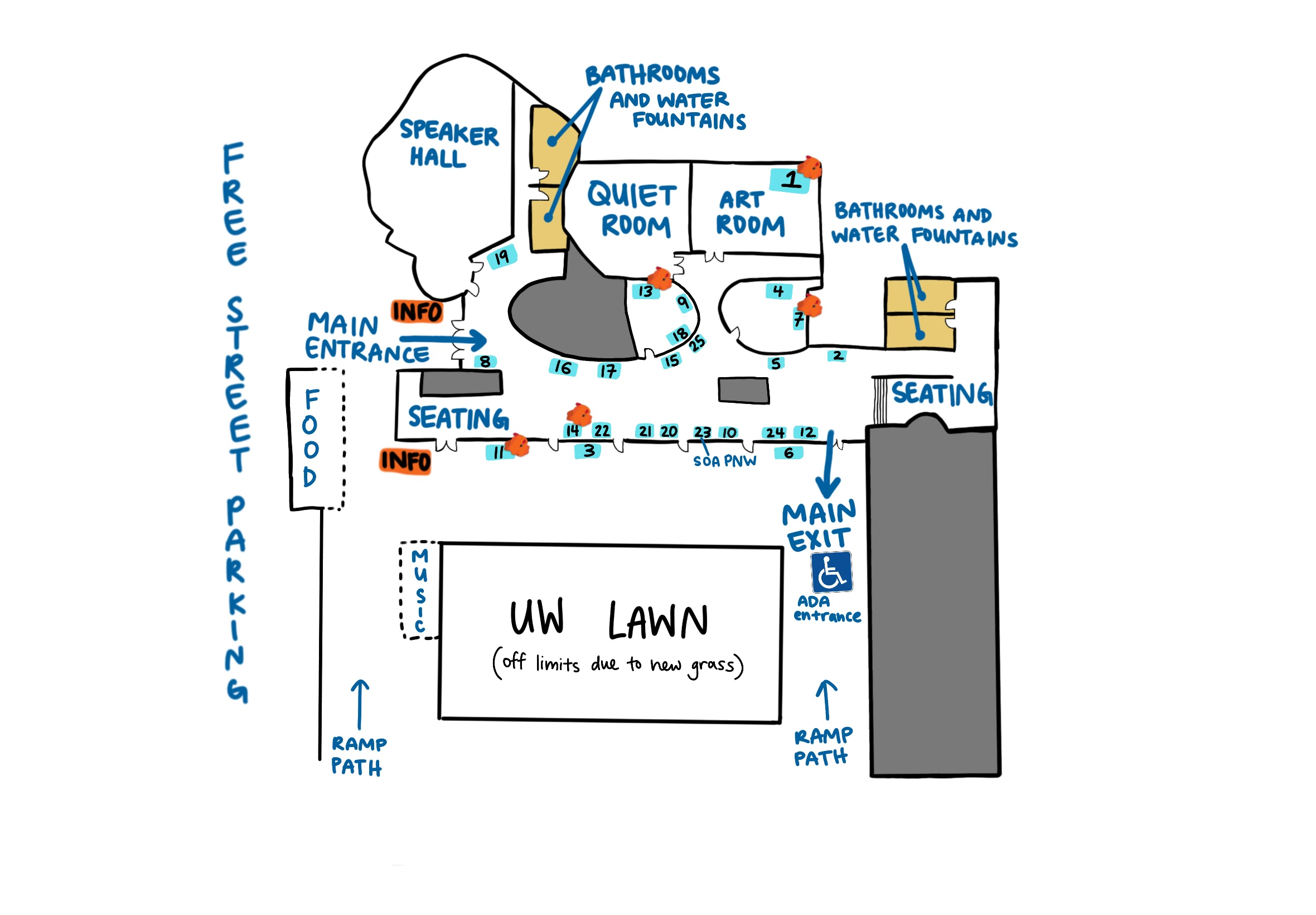 Event floorplan.